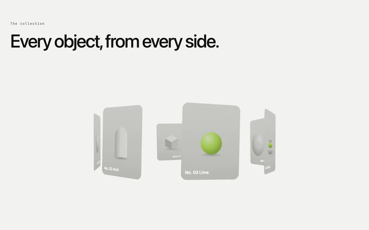 Oriel: the collection on a 3D ring